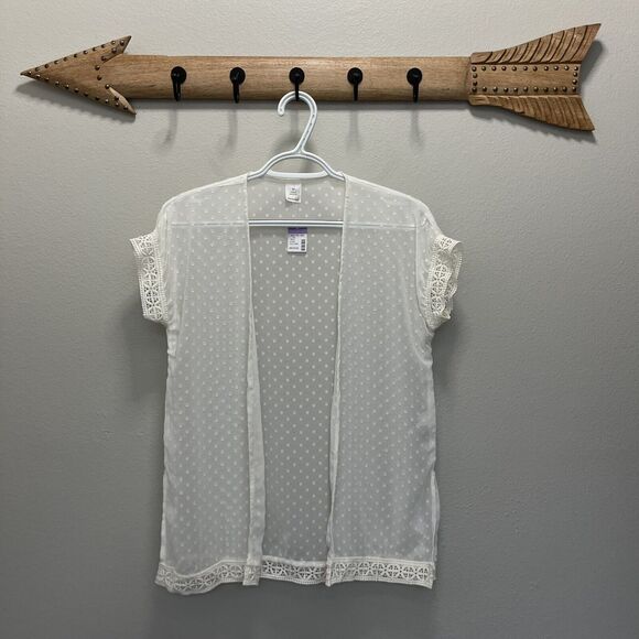 Evsie | Maurice’s Tween Girls Kimono Sheer White New With Tags Size Medium - Picture 2 of 6